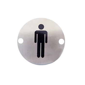 Σύμβολο μπάνιου ανδρών (στρόγγυλο)