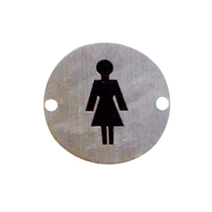 Σύμβολο μπάνιου γυναικών (στρόγγυλο)