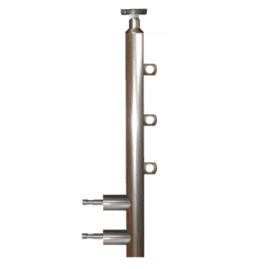Κολόνα 100Cm Φ40Mm Για 3 Βέργες Με Στήριξη Δίπλα (7132.9)