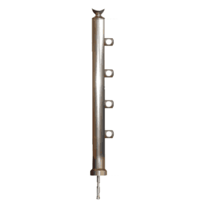 Κολόνα 84cm Φ40mm για 4 βέργες με στήριξη πάνω (7140)
