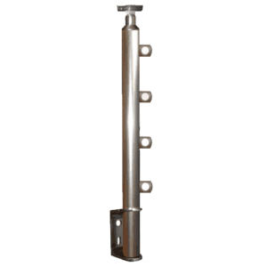 Κολόνα 100Cm Φ40Mm Για 4 Βέργες Με Στήριξη Πλάι (7141.9)