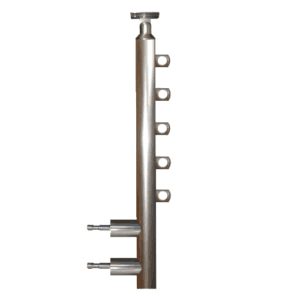 Κολόνα 100Cm Φ40Mm Για 5 Βέργες Με Στήριξη Δίπλα (7152.9)