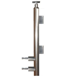 Κολόνα 100Cm Φ40Mm Για 1 Τζάμι Με Στήριξη Δίπλα (7202.9)