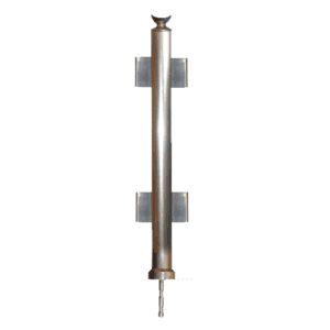 Κολόνα 84cm Φ40mm για 2 τζάμια με στήριξη πάνω (7220)