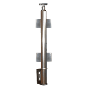 Κολόνα 100Cm Φ40Mm Για 2 Τζάμια Με Στήριξη Πλάι (7221.9)