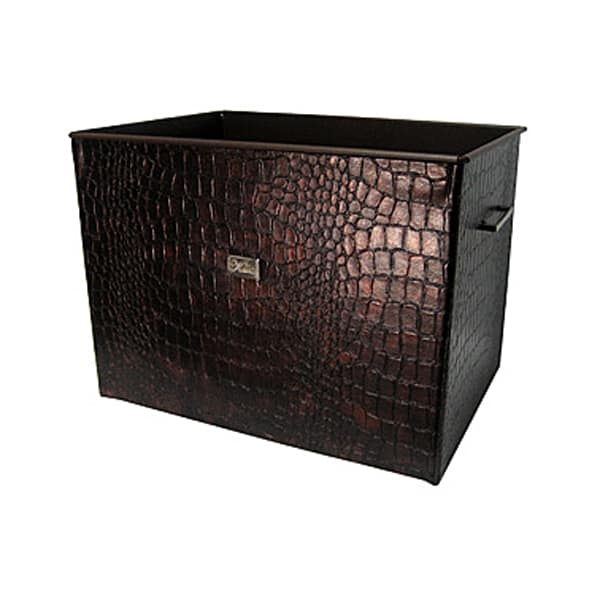 Καδος - Ξυλοθηκη Ορθογωνια Τζακιου Σειρα Κροκο Metallic 20-201-big
