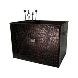 Κάδος - Ξυλοθηκη Τζακιού Σειρά Κρόκο Metallic Σετ Τζακιού 20-202-big