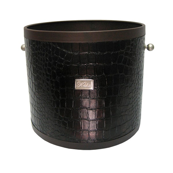 Κάδος - Ξυλοθηκη Βαρέλι Τζακιού Σειρά Κρόκο Metallic 20-204-big