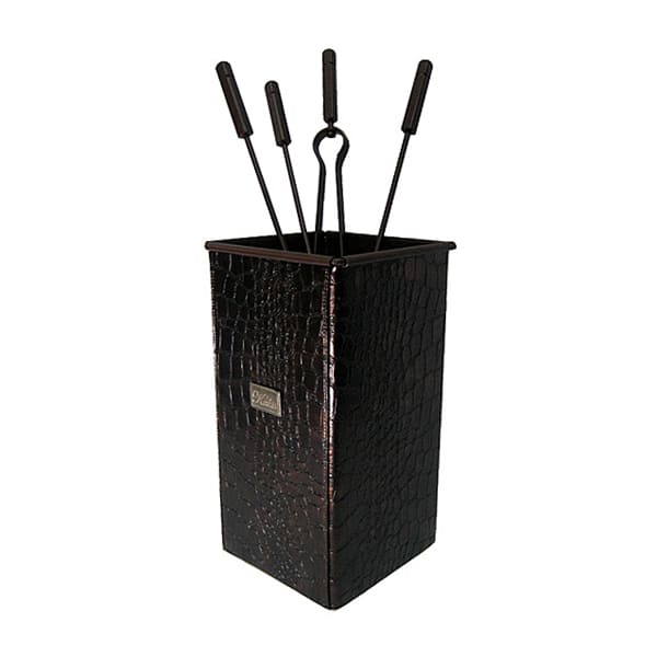 Σετ Εργαλείων Τζακιού Τετράγωνο Μεγάλο Σειρά Κρόκο Metallic 20-207-big