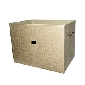 Καδος - Ξυλοθηκη Ορθογωνια Τζακιου Σειρα Κροκο Εκρού 20-221-big