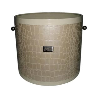 Κάδος - Ξυλοθήκη Βαρέλι Τζακιού Σειρά Κρόκο Εκρού Tsilias (224)