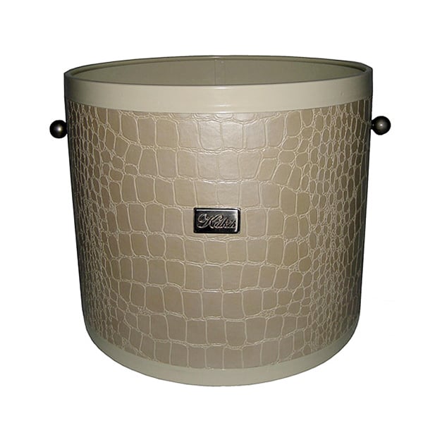 Κάδος - Ξυλοθήκη Βαρέλι Τζακιού Σειρά Κρόκο Εκρού Tsilias (224)