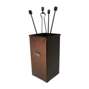 Σετ Εργαλείων Τζακιού Τετράγωνο Μικρό Σειρά Wood 20-266-big