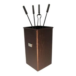 Σετ Εργαλείων Τζακιού Τετράγωνο Μεγάλο Σειρά Wood 20-267-big