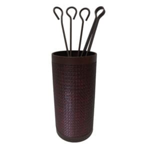 Σετ Εργαλείων Τζακιού Κύλινδρος Μικρός Σειρά Economy Ψάθα 20-270-big