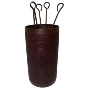 Σετ Εργαλείων Τζακιού Κύλινδρος Μεγάλος Σειρά Economy Ψάθα 20-272-big