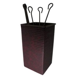 Σετ Εργαλείων Τζακιού Τετράγωνο Μεγάλο Σειρά Economy Ψάθα 20-273-big