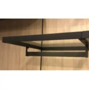 ELEGANT DRESSING ράφι γυάλινο με κρεμάστρα 530 x 564mm με LED