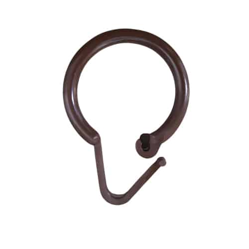 Πλαστικός κρίκος κουρτίνας (καφέ)