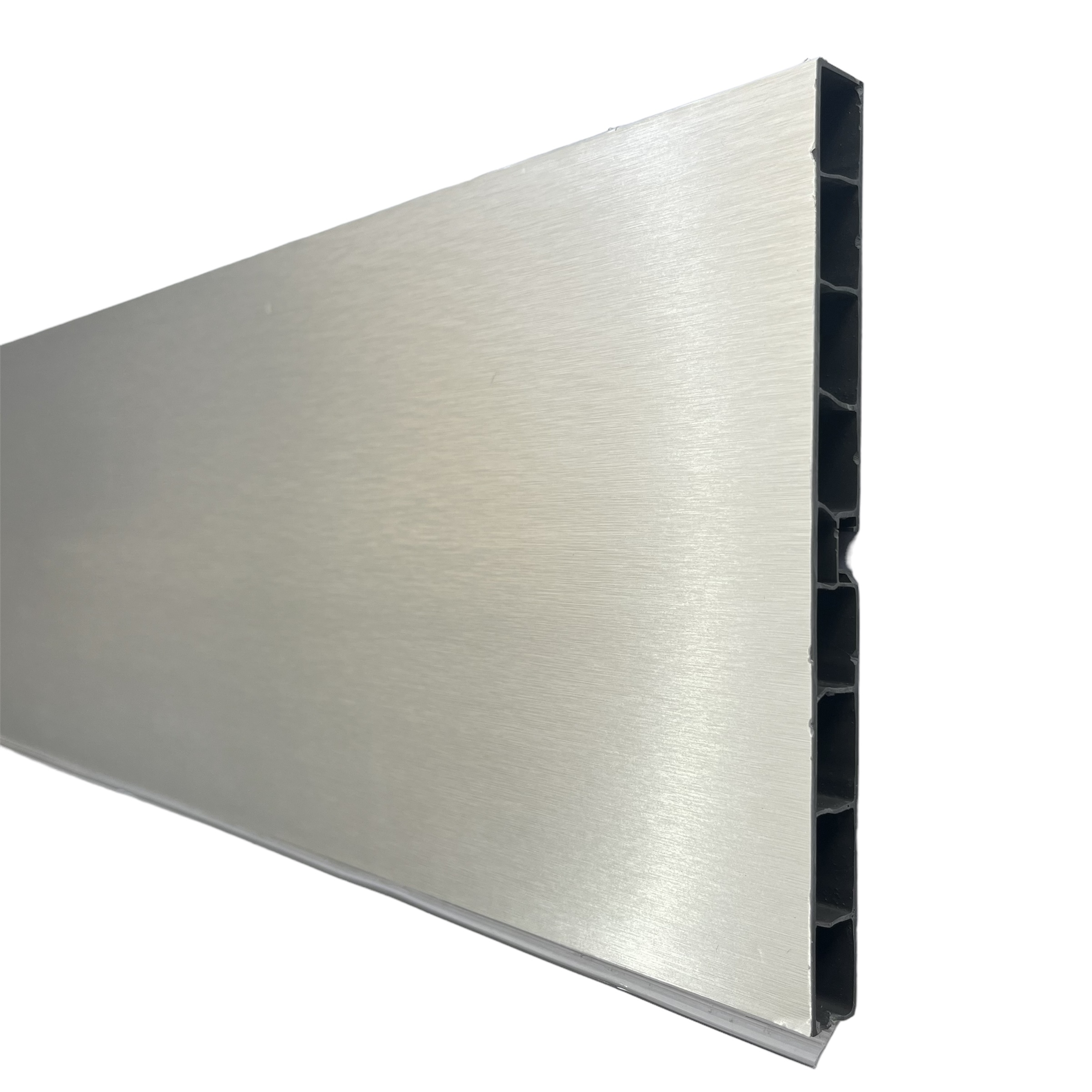 Μπάζα Πλαστική 15Cm Ύψος (Inox) 200Cm . 400Cm Μάκρος