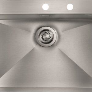 Ανοξείδωτος Νεροχύτης Κουζίνας Sanitec Focus Mix 77x50cm 15223 Σατινέ