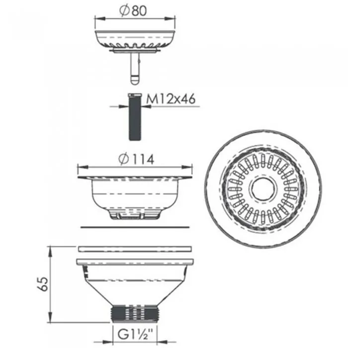 ΒΑΛΒΙΔΑ ΝΕΡΟΧΥΤΗ ΑΠΛΗ  Φ114 BRONZE ANTIQUE - Image 2