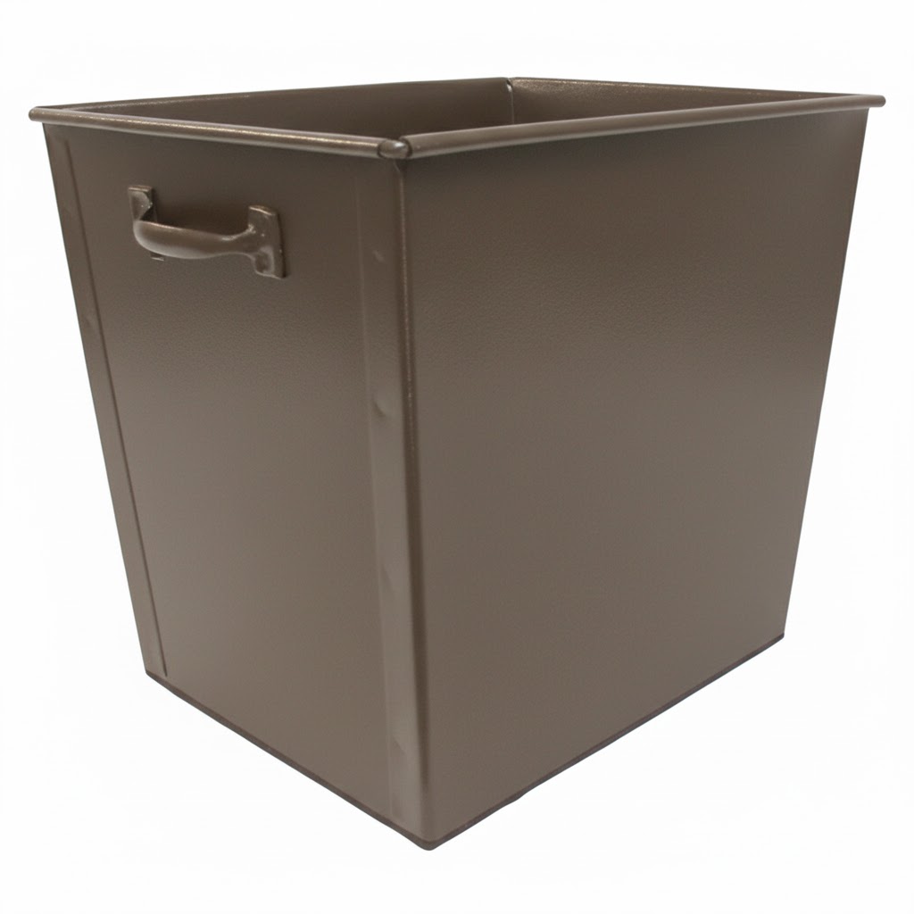 Κάδος - Ξυλοθήκη Απλός Οικονομική Σειρά (100) Καφέ