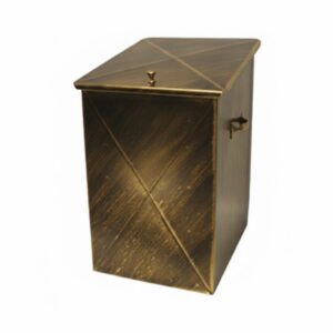 Κάδος - Ξυλοθήκη Απλός Μικρός Οικονομική Σειρά (101) Πατίνα Χρυσό