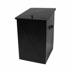 Κάδος - Ξυλοθήκη Απλός Μικρός Οικονομική Σειρά (101) Μαύρο