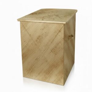 Κάδος - Ξυλοθήκη Απλός Μεσαίος Οικονομική Σειρά (102) Εκρού Πατίνα Χρυσό
