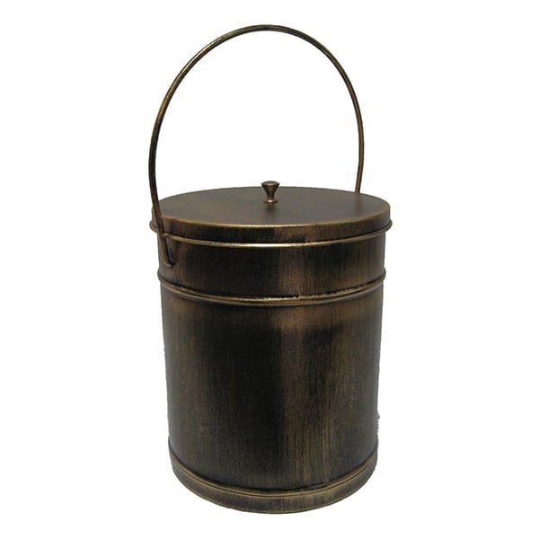 Κουβάς - Δοχείο Στάχτης Τζακιού (110) Πατίνα Χρυσό