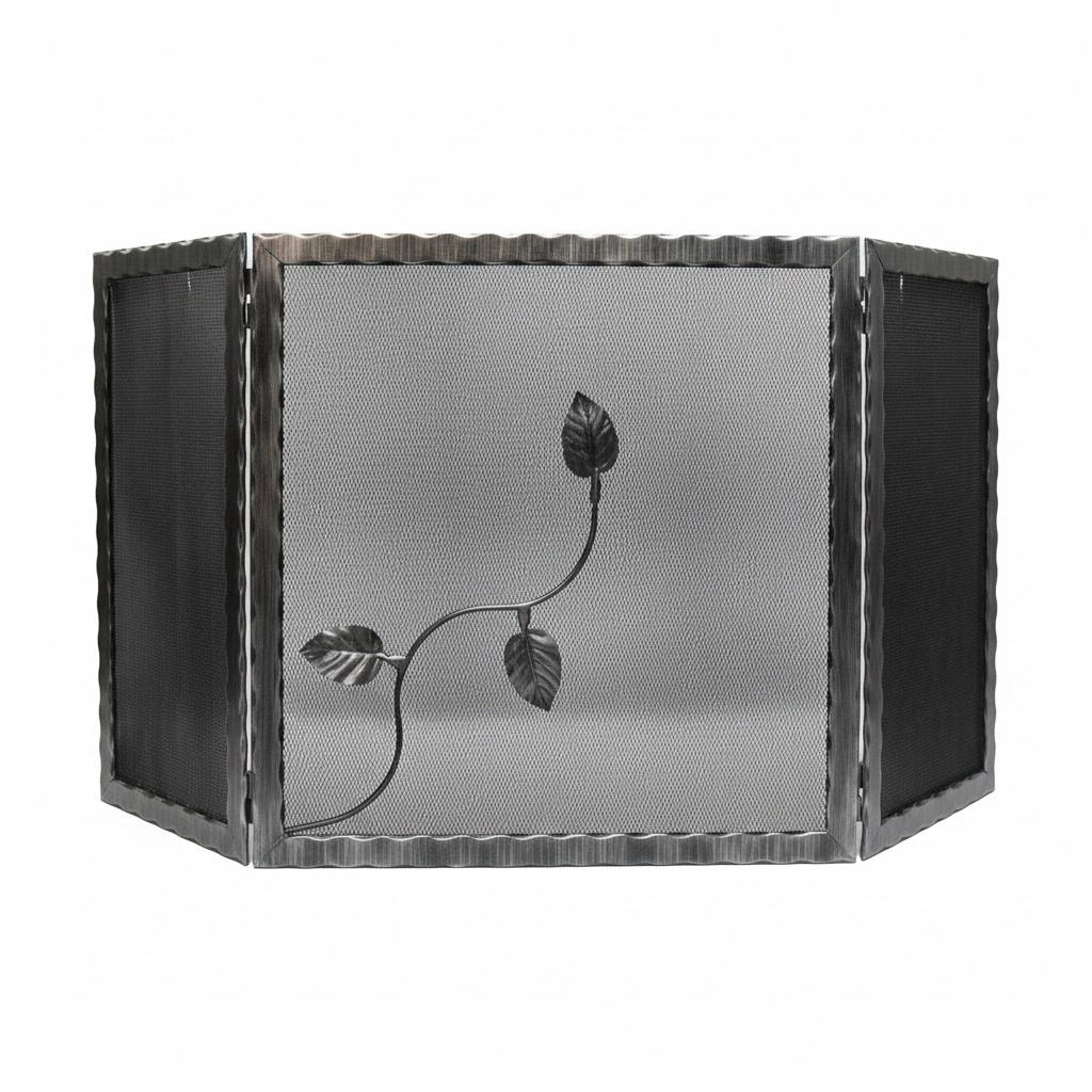 Σίτα Τζακιού Τρίφυλλη Λάμα Κυματιστή Σχέδιο Φύλλα (2500) Πατίνα Ασημί