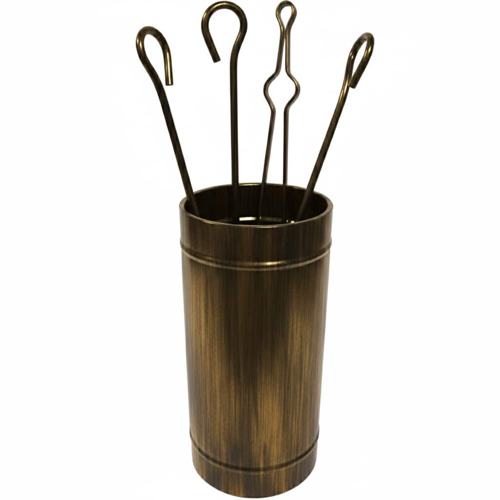 Κύλινδρος Μικρός Απλός Σετ Εργαλείων Τζακιού (501)