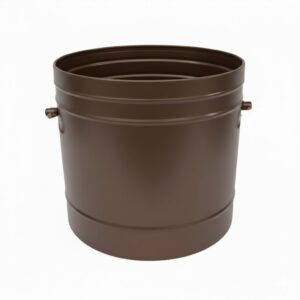 Κάδος - Ξυλοθήκη Βαρέλι Απλό (600) Καφέ