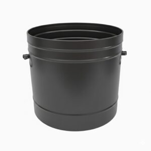 Κάδος - Ξυλοθήκη Βαρέλι Απλό (600) Σκουριά