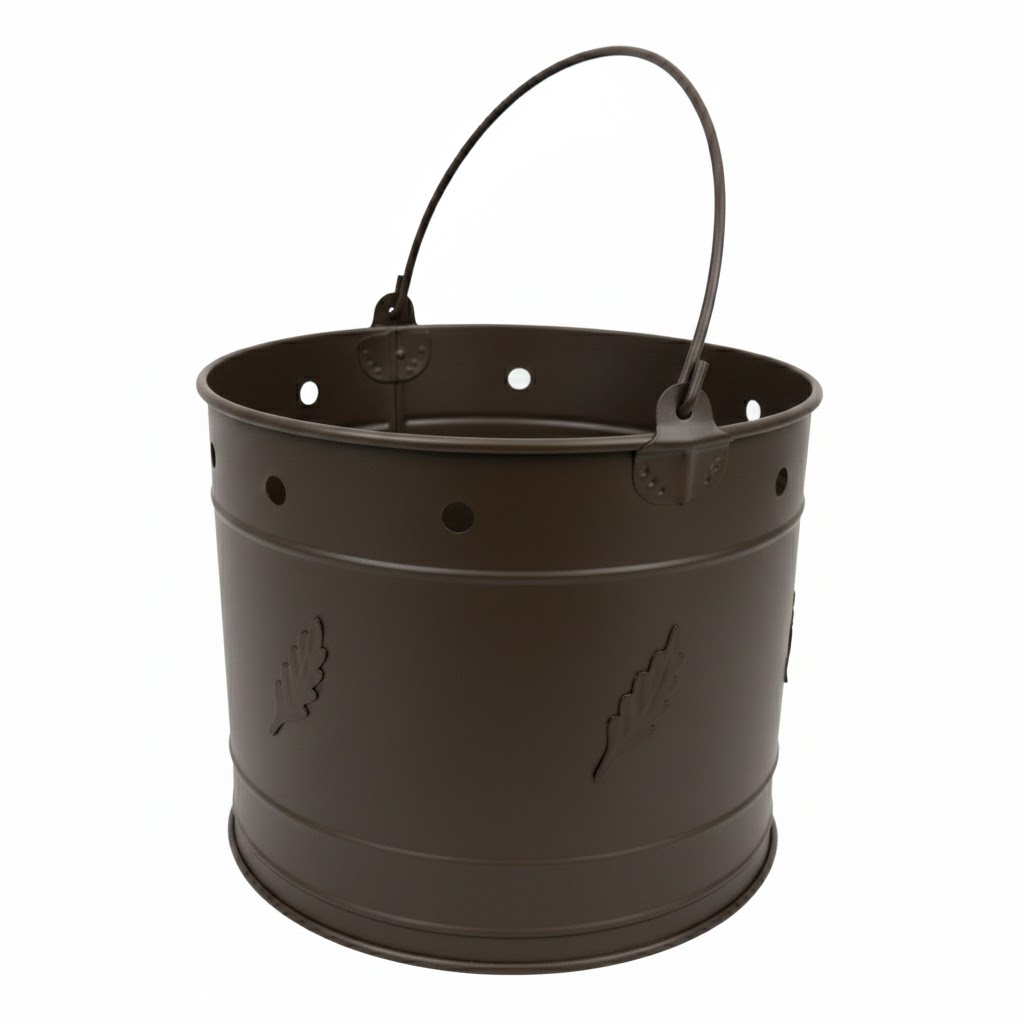 Κάδος - Ξυλοθήκη Βαρέλι Καρδάρα (601) Καφέ