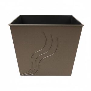 Κάδος - Ξυλοθήκη Σχέδιο Φλόγα Ανοιχτός (700) Καφέ