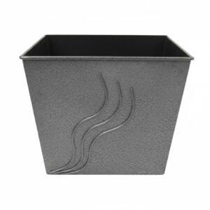 Κάδος - Ξυλοθήκη Σχέδιο Φλόγα Ανοιχτός (700) Ασημί