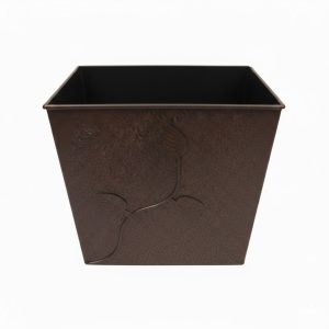 Κάδος - Ξυλοθήκη Σχέδιο Φύλλα (710) Καφέ