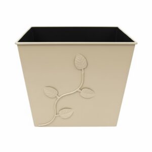 Κάδος - Ξυλοθήκη Σχέδιο Φύλλα (710) Εκρού
