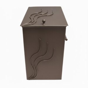 Κάδος - Ξυλοθήκη Μικρός Σχέδιο Φλόγα (750) Καφέ