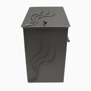 Κάδος - Ξυλοθήκη Μικρός Σχέδιο Φλόγα (750) Σκουριά