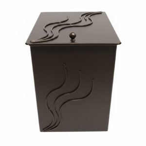 Κάδος - Ξυλοθήκη Μεσαίο Σχέδιο Φλόγα (751) Σκουριά