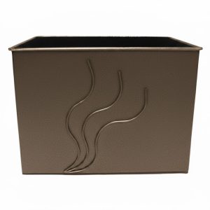 Καδος-Ξυλοθηκη Ορθογωνιος Σχεδιο Φλογα Housebird Καφέ (753)