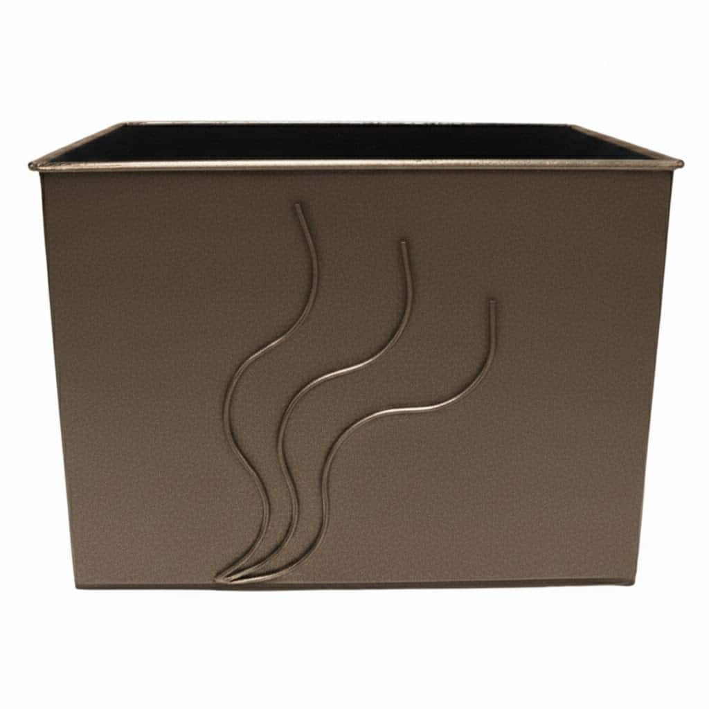 Καδος-Ξυλοθηκη Ορθογωνιος Σχεδιο Φλογα Housebird Καφέ (753)