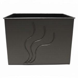 Καδος-Ξυλοθηκη Ορθογωνιος Σχεδιο Φλογα Housebird Σκουριά (753)