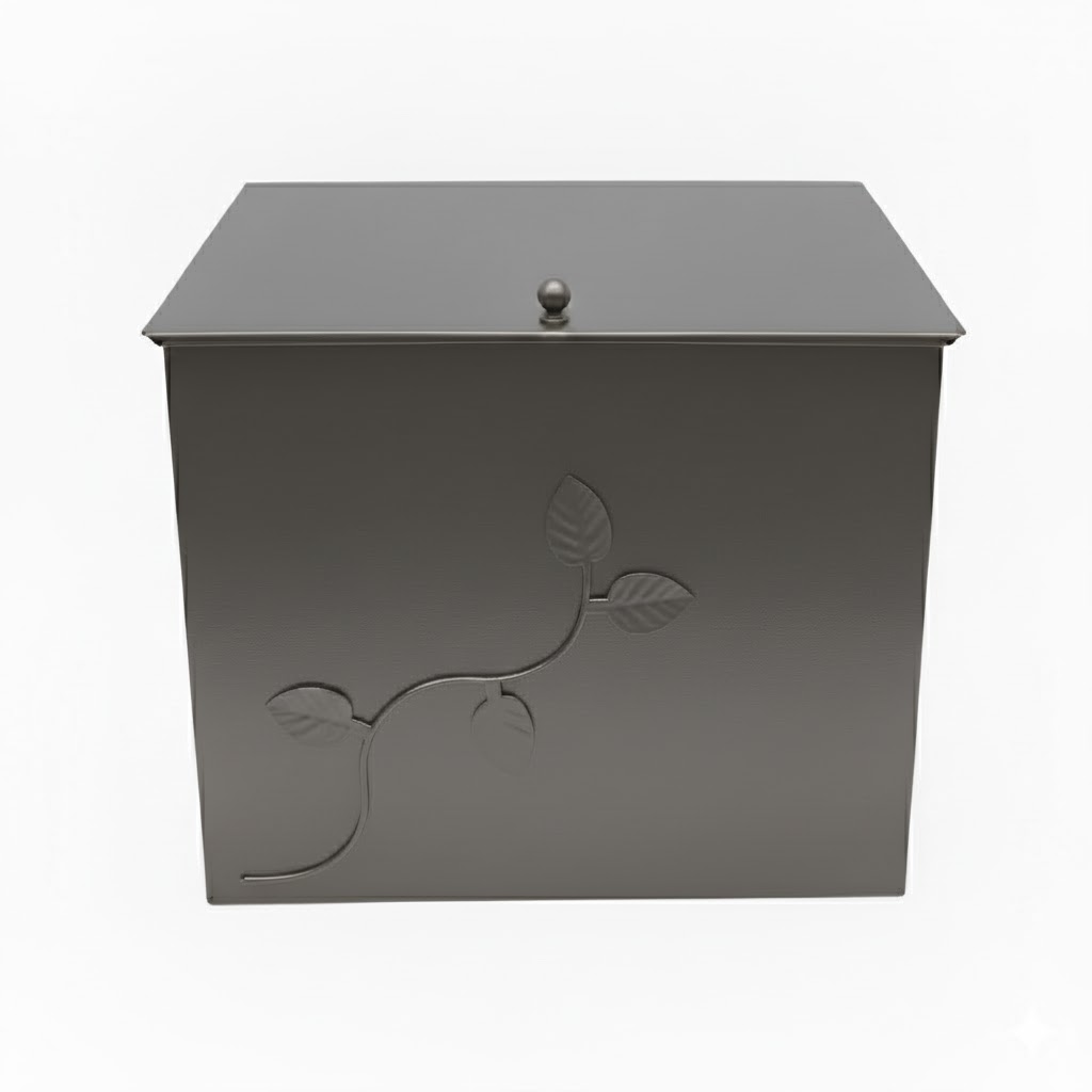 Κάδος - Ξυλοθήκη Μεγάλος Σχέδιο Φύλλα (762) Σκουριά