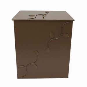 Κάδος - Ξυλοθήκη Γίγας Σχέδιο Φύλλα (766) Καφέ