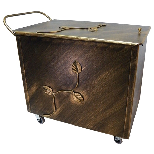 Κάδος-Ξυλοθήκη Τροχήλατη (767) Πατίνα Χρυσό