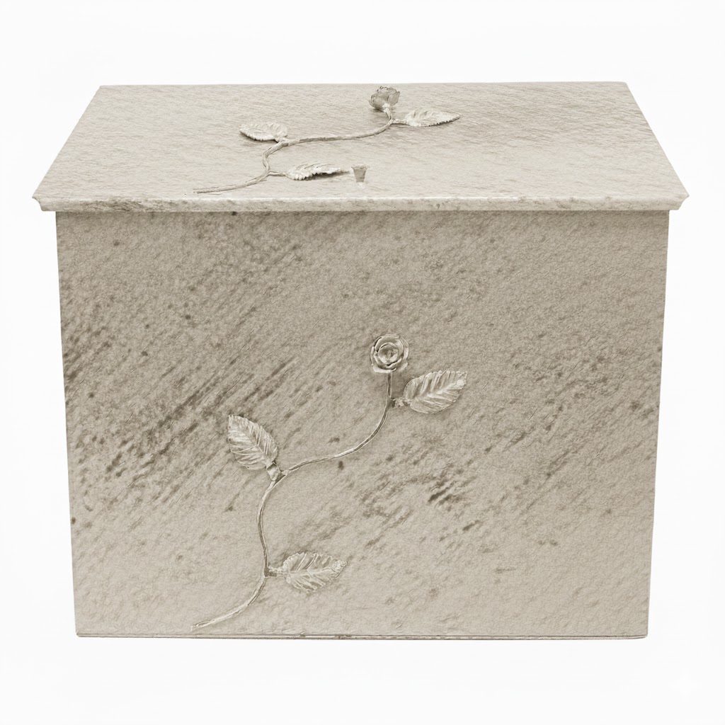 Κάδος - Ξυλοθήκη Μεγάλος Σχέδιο Λουλούδι Strass (812) Εκρού Πατίνα Ασημί